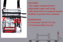 Load image into Gallery viewer, Small Travel Bag - Icons of London double zipper crossbody bag - Tracey Lipman