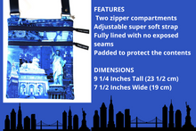 Load image into Gallery viewer, Small crossbody purse - icons of New York print travel bag - Tracey Lipman
