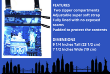 Load image into Gallery viewer, Small crossbody purse - icons of New York print travel bag - Tracey Lipman