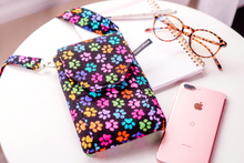 Load image into Gallery viewer, Dog walking bag - rainbow paw print crossbody phone bag