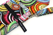 Load image into Gallery viewer, cross body cell phone purse - colorful spiral shell fabric phone bag - Tracey Lipman