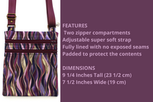 Load image into Gallery viewer, Crossbody phone bag with two zipper pockets for small everyday carry - Tracey Lipman

