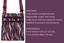 Load image into Gallery viewer, Crossbody phone bag with two zipper pockets for small everyday carry - Tracey Lipman