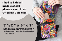 Load image into Gallery viewer, Minimalist crossbody cell phone purse for cat lover