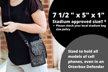 Load image into Gallery viewer, phone bag sized to hold all models of cell phone
