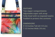 Load image into Gallery viewer, Small crossbody bag for women and teenage girls - tie dye phone bag