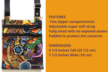 Load image into Gallery viewer, small crossbody bag - two zipper pockets for phone and everyday carry - Tracey Lipman
