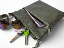 Load image into Gallery viewer, Olive green vegan leather small crossbody bag for women

