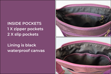 Load image into Gallery viewer, Vegan faux leather purple small crossbody bag for women
