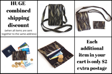 Load image into Gallery viewer, Minimalist slim wallet - vegan fabric mini front pocket wallet
