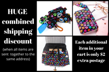 Load image into Gallery viewer, Dog walking bag - rainbow paw print crossbody phone bag
