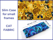 Load image into Gallery viewer, Quilted soft fabric glasses case - slim or double glasses case
