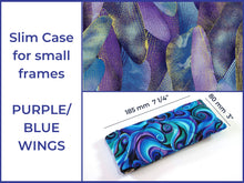 Load image into Gallery viewer, Quilted soft fabric glasses case - slim or double glasses case
