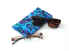 Load image into Gallery viewer, Quilted soft fabric glasses case - slim or double glasses case
