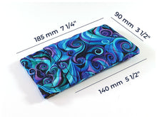 Load image into Gallery viewer, Quilted soft fabric glasses case - slim or double glasses case
