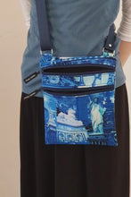 Load and play video in Gallery viewer, Small crossbody purse - icons of New York print travel bag
