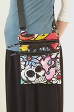 Load and play video in Gallery viewer, Small crossbody bag for women and girls - colorful skull phone bag
