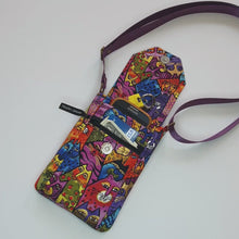 Load and play video in Gallery viewer, Minimalist crossbody cell phone purse for cat lover
