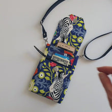 Load and play video in Gallery viewer, Zebra cell phone purse - phone bag - small crossbody / shoulder bag
