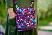 Load image into Gallery viewer, Purple multi pocket small crossbody bag for women - Tracey Lipman
