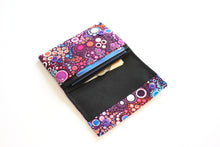 Load image into Gallery viewer, Minimalist wallet - vegan fabric small wallet for cards coins and cash
