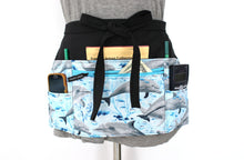 Load image into Gallery viewer, Dolphin zipper pocket half apron for waitress server vendor teacher
