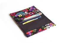 Load image into Gallery viewer, Day of the Dead Sugar Skulls small wallet for women and teenage girls

