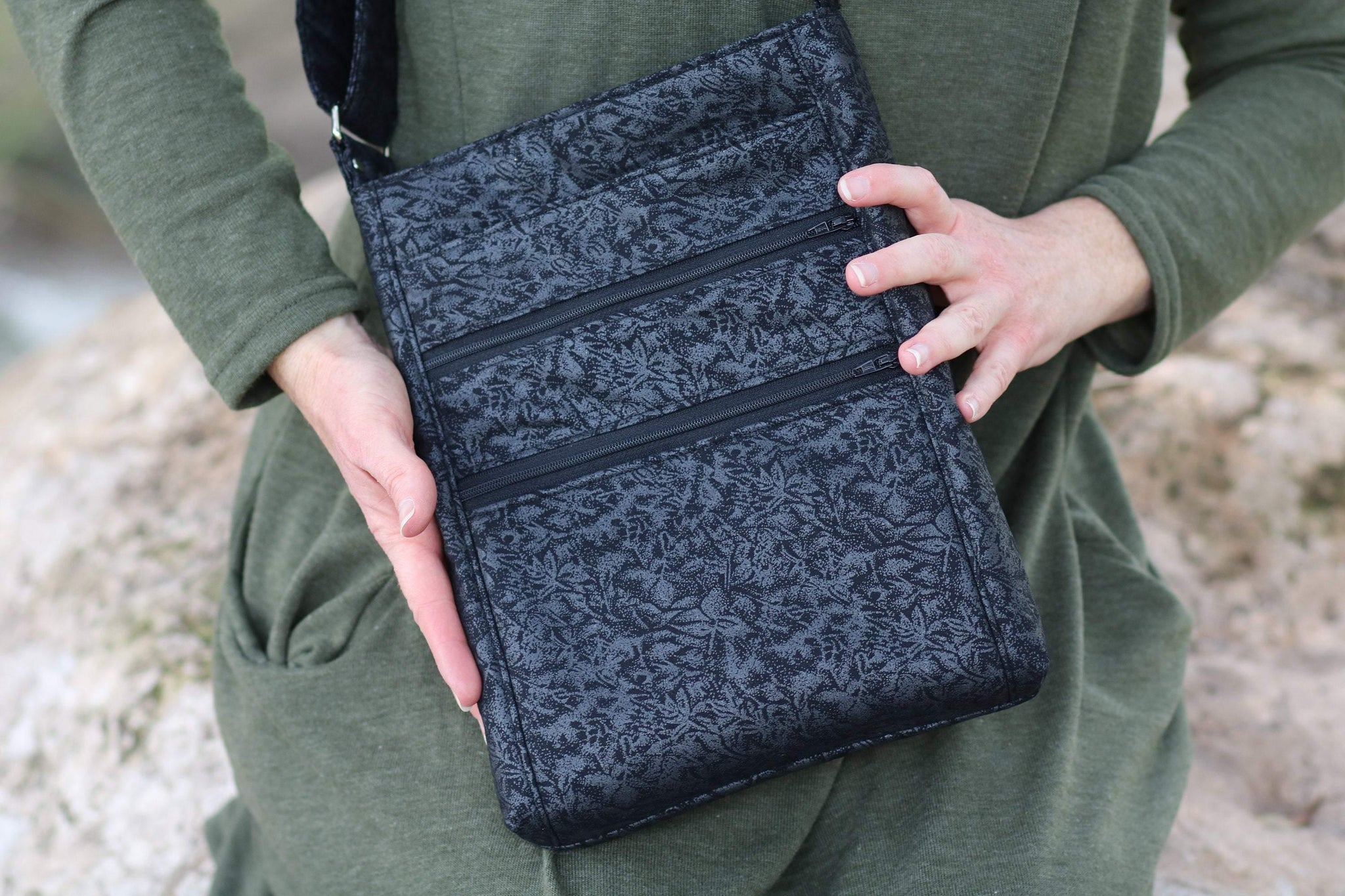 Express Black Fabric Mini Shoulder Bag Purse w/ Buckle Strap | eBay