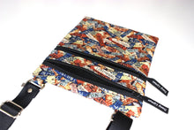 Load image into Gallery viewer, small travel bag - lightweight travel purse - fabric crossbody bag - cross body purse - gap year gift - gift for traveler woman  travel gift
