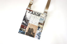 Load image into Gallery viewer, Paris small travel bag - lightweight travel purse for women - cross body zipper purse - Eiffel Tower - Wanderlust - Travel Gift for Her
