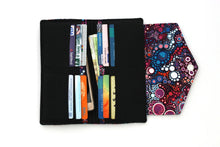 Load image into Gallery viewer, Fabric Long Wallet for Women for cards cash phone with zipper coin pocket, checkbook cover card holder slim wallet, bifold wallet women
