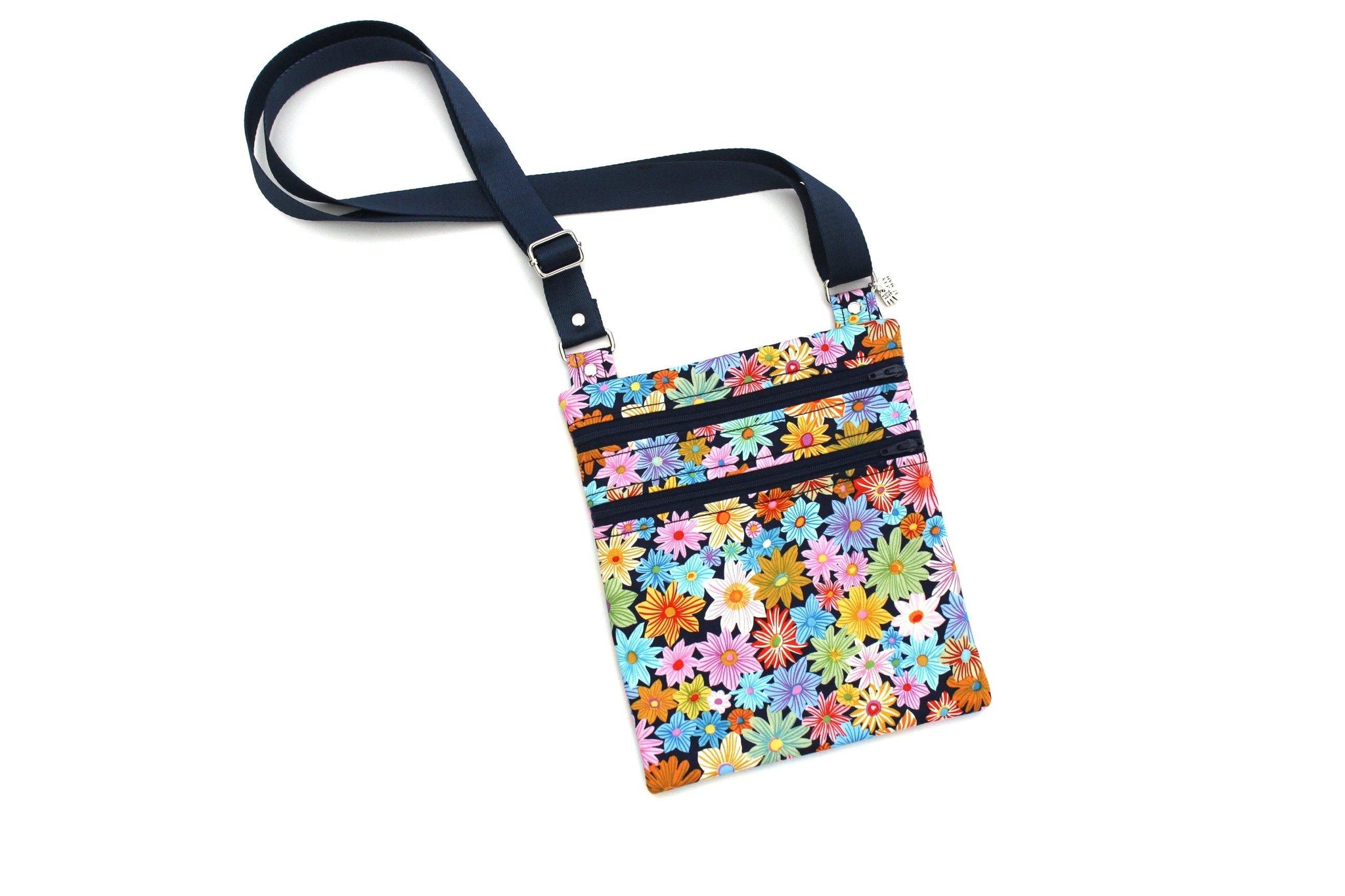 Buy Rainbow Colorful Striped Leather Crossbody Bag Purse Online | ShopMucho