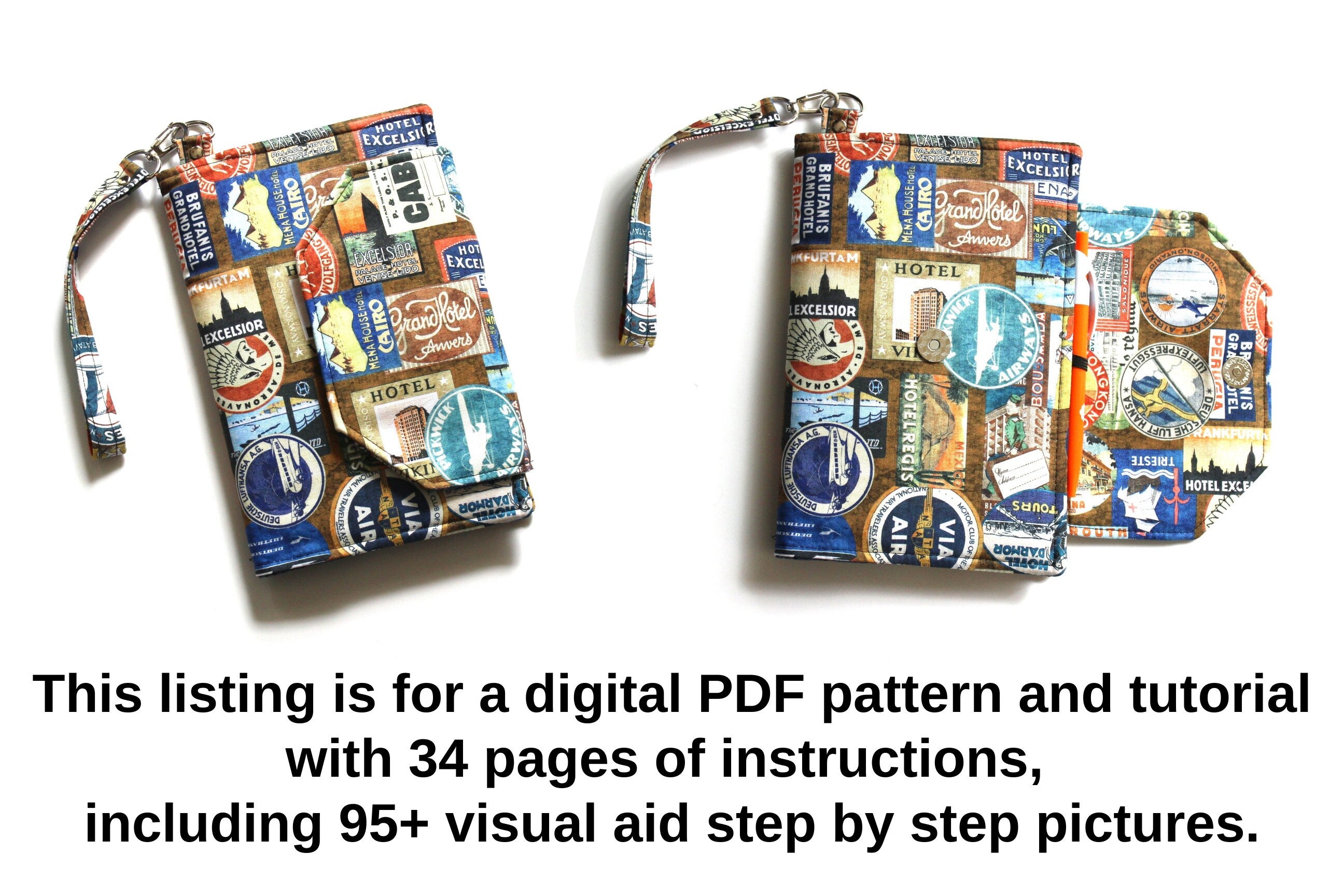 Family Travel Organizer PDF Sewing Pattern (includes a video!)