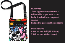 Load image into Gallery viewer, Small crossbody bag for women and girls - Colorful Skull Phone Bag - Tracey Lipman
